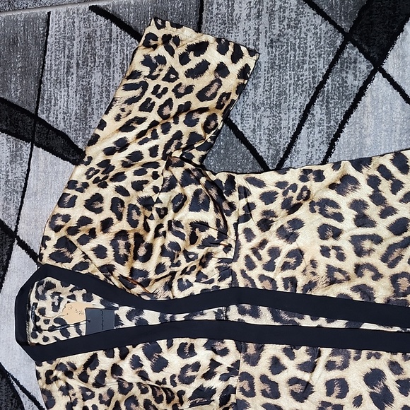 DO EVERYTHING IN LOVE LEOPARD PRINT KIMONO SWIMSUIT COVER ROBE LOUNGE ONE-SIZE - Picture 4 of 13